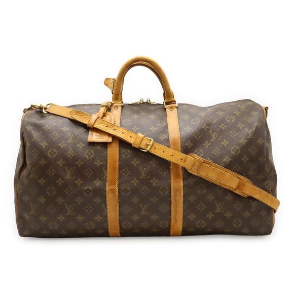 Louis Vuitton Monogram Keepall Bandoliere 55 Boston Bag Travel Bag Travel Bag - Picture 1 of 9